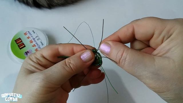 Цветы из бисера "ЦИКЛАМЕНЫ" №1 листики. Бисероплетение, пошаговый МК✔️Beaded flowers смотреть онлайн