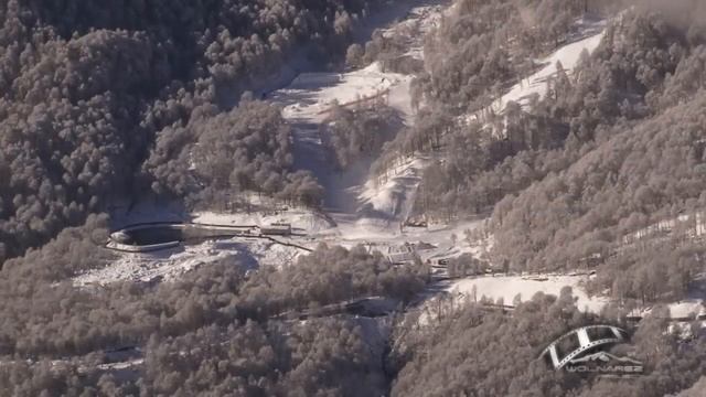 Горы Красной поляны зимний пейзаж смотреть онлайн