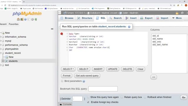 SQL DATA TYPES AND CREATE TABLE - Tutorial 1 in Hindi/Urdu смотреть онлайн