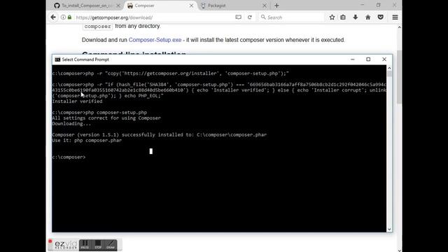 PHP Composer globally on Command Prompt Windows 10 смотреть онлайн