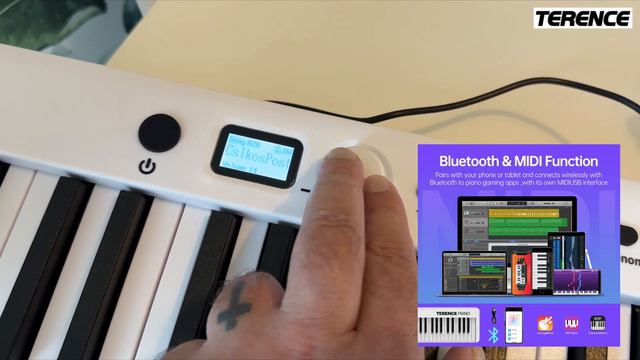 TERENCE X88C - The Best Folding Electronic Piano 88 Keys usb-midi interface смотреть онлайн