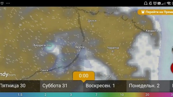 прогноз 29 авг-3 сентября от windy.com