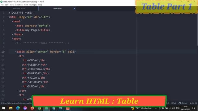 #38 : Learn HTML | Table Tag In HTML | Table,Th,Td,Tr,CellPadding,CellSpacing,Caption | Part 1 смотреть онлайн
