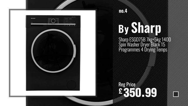 Top 10 Washer-Dryers [2018]: Hoover WDXOC485CB 8KG 5KG 1400 Spin Washer Dryer - Black. смотреть онлайн