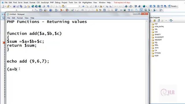 function with retun arguments php telugu 29-vlr training смотреть онлайн