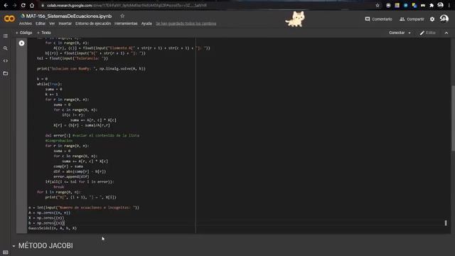 SISTEMAS DE ECUACIONES (GAUSS - SEIDEL Y JACOBI) смотреть онлайн