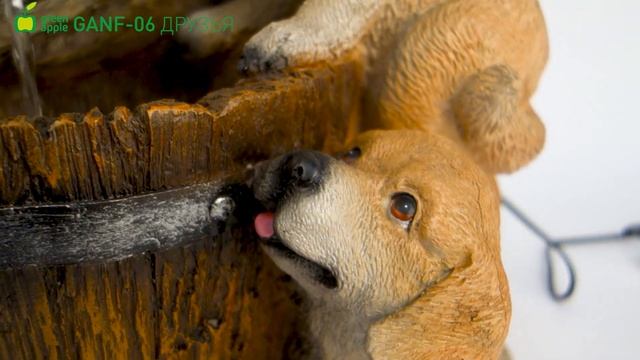 GREEN APPLE Фонтан уличный садовый дачный с подсветкой Друзья 76 см смотреть онлайн