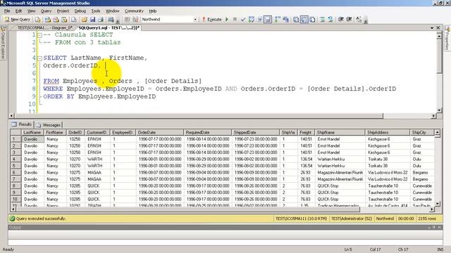Codificando la Web - SQL parte 4, La clausula Select con 3 tablas смотреть онлайн