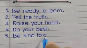 Classroom Rules For Students || Rules For Classroom ||