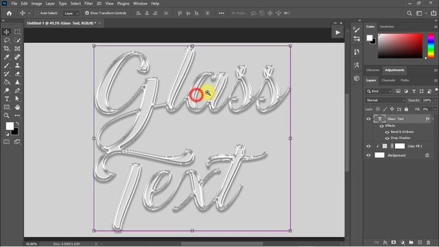 3D Glass Text Effects by one Click in Photoshop Action смотреть онлайн
