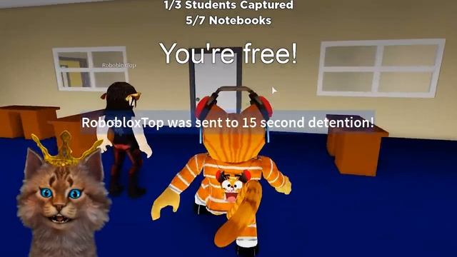 Я и мои Друзья сбегаем из школы балди в роблокс! Roblox Baldi's Basics смотреть онлайн