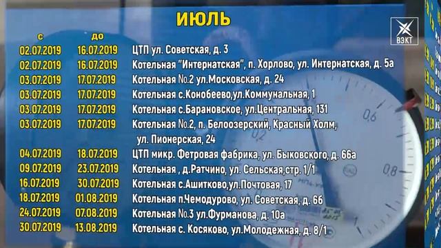Готовимся к зиме летом. График планового отключения горячей воды смотреть онлайн