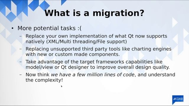 Porting Applications to Qt - Kevin Funk, KDAB смотреть онлайн
