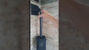 Монтаж чугунной печки в деревянном доме. Итог внутри. Расширенная версия