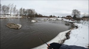 Спиннинг в феврале на р. Ижора, открытие сезона 24г.