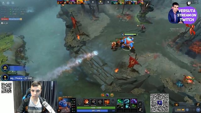 Versuta НАШЕЛ НОВУЮ СИГНАТУРУ | Нарезки версуты Dota 2 смотреть онлайн