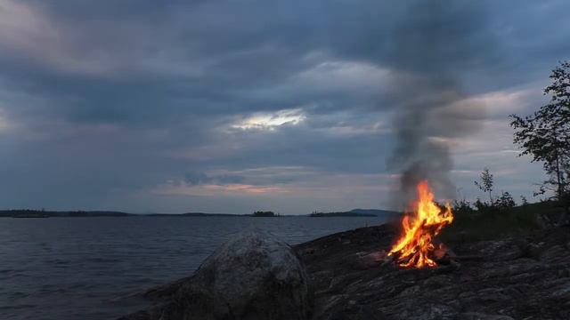 Расслабляющие звуки Костра у реки, звуки природы HD Relaxing Music смотреть онлайн
