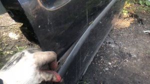 Как снять молдинг двери Renault Logan