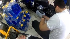 Замена масла на мотобуксировщике Лидер