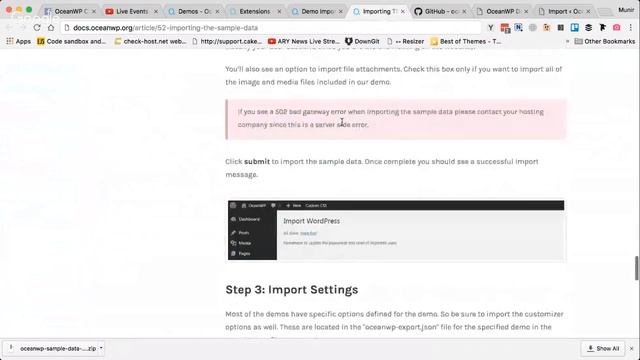 Import Demos Manually - OceanWP смотреть онлайн