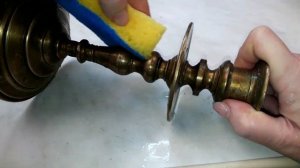 Чистка БРОНЗЫ. Посмотрите как Чистить старинный  БРОНЗОВЫЙ ПОДСВЕЧНИК.