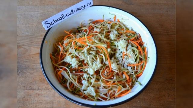 Салат из свежих овощей по корейски - school-culinary.ru смотреть онлайн