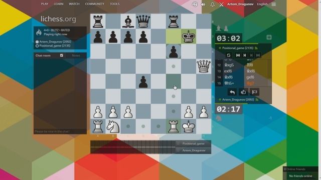 Блиц на lichess.org: Гамбит Андерсена смотреть онлайн