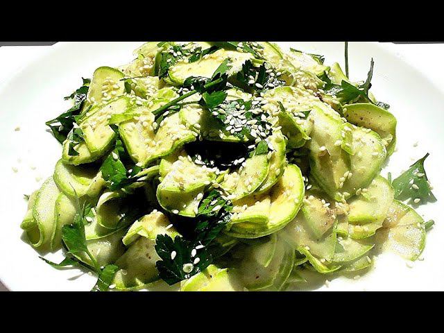 Закуска на Новогодний стол КАБАЧКИ  по корейски!!! За 5 минут!!! В пряном, кисло -  сладком маринаде