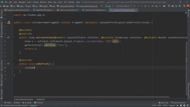 FOOD DELIVERY APP || ⚫RecyclerView⚫CardView⚫SwipeRefreshLayout || Android Studio|| Firebase|| Java смотреть онлайн