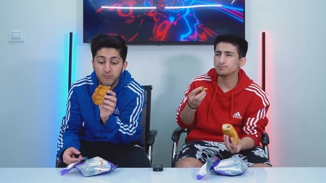 HOT vs COLD FOOD FOR 24 HOURS! Last To STOP Eating Wins смотреть онлайн