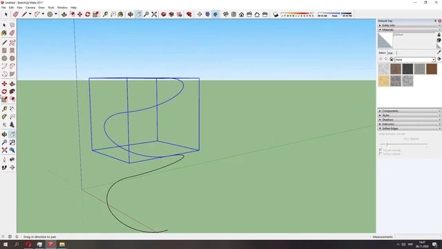 Мини урок по SketchUp. Cоздание модели спирали! смотреть онлайн