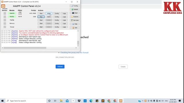 localhost refused to connect - Fixed || What to do if localhost refused to connect phpmyadmin xampp смотреть онлайн
