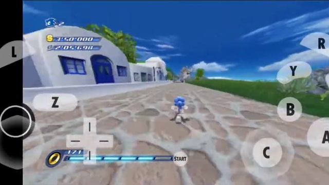 Sonic Unleashed on a mobile phone (Android Dolphin Wii Emulator) смотреть онлайн