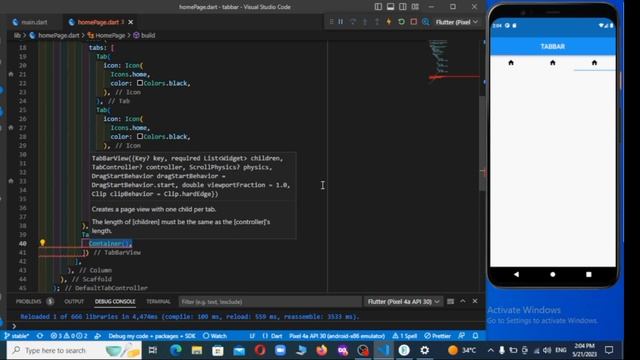 Tabbar and TabbarView | by Flutter Creativity | смотреть онлайн
