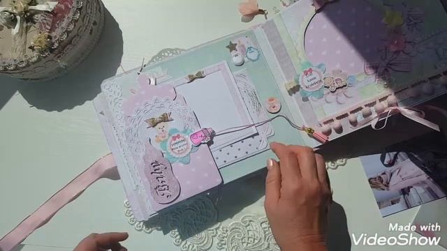 Скрапбукинг фотоальбом для девочки Baby Album смотреть онлайн