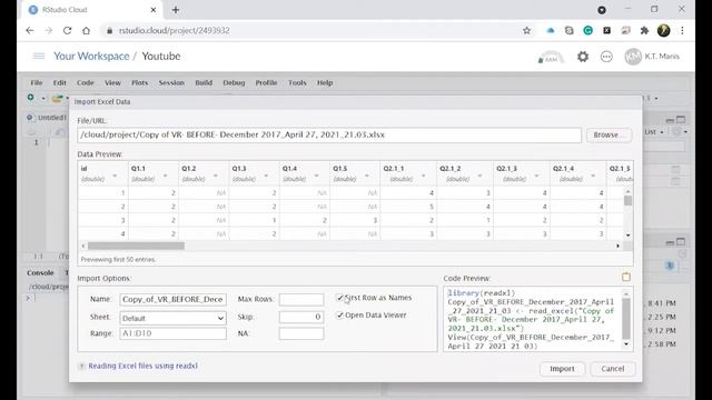 How to read an Excel file into the R environment смотреть онлайн