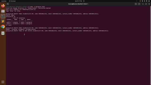 Checking table existence in postgres смотреть онлайн