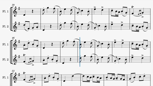 Georg Philipp Telemann - Six Canonic Sonatas // No. 1 Allegro (duet with Flute II) смотреть онлайн