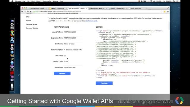 Getting Started with Google Wallet APIs смотреть онлайн