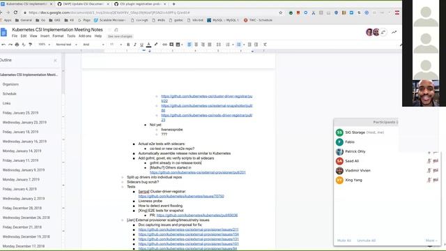 Kubernetes SIG Storage - CSI Implementation Workgroup 20190125 смотреть онлайн