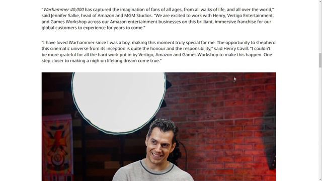 HENRY CAVILL: SOLELY Responsible For The FUTURE Of WARHAMMER 40k NEW Amazon DEAL! Games Workshop GA смотреть онлайн