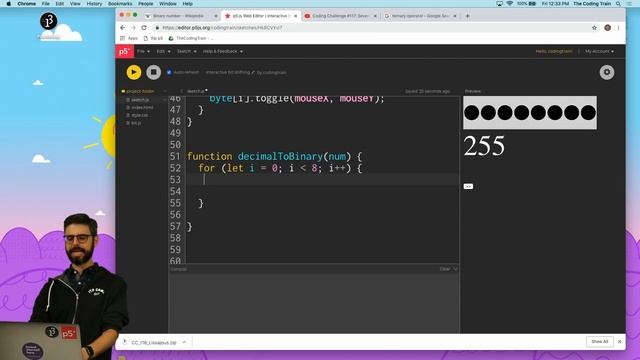 Coding Challenge #120: Bit Shifting смотреть онлайн