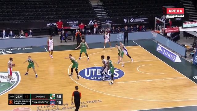 Zone 1-3-1 Defense (Zalgiris Kaunas Vs. CSKA Moscow, Euroleague)