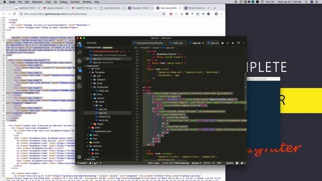 Create CakePHP 3 Custom Layout, Pages & Adding Routing #2 Integrate jQuery Autocomplete with CakePH смотреть онлайн