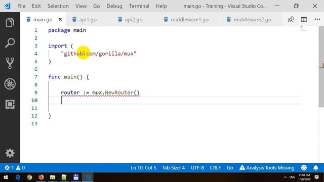 Middleware in GoLang смотреть онлайн