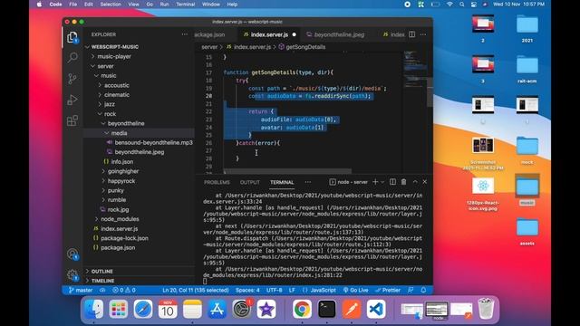 ReactJS Project Music Player App | Audio API | - 02 смотреть онлайн