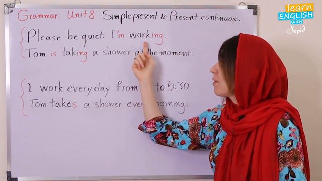 Grammar in Use - Simple Present VS Present Continuous смотреть онлайн