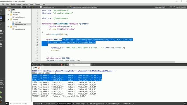 Qt C++ GUI Application Tutorial | Qt XML | QDomDocument |QDomElement |Write In XML File Using Qt C+ смотреть онлайн