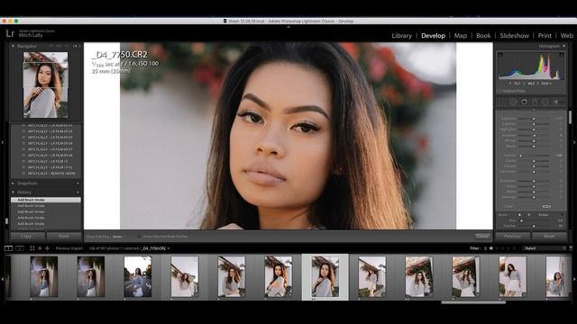 Skin Retouching In Lightroom Tutorial – How to get smooth skin with the texture slider! смотреть онлайн