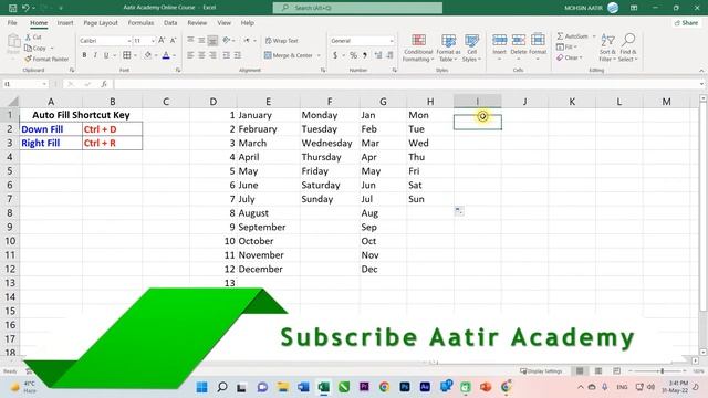 ?️ AutoFill Options in MS Excel | Learn MS Excel with Aatir Academy 2022 смотреть онлайн